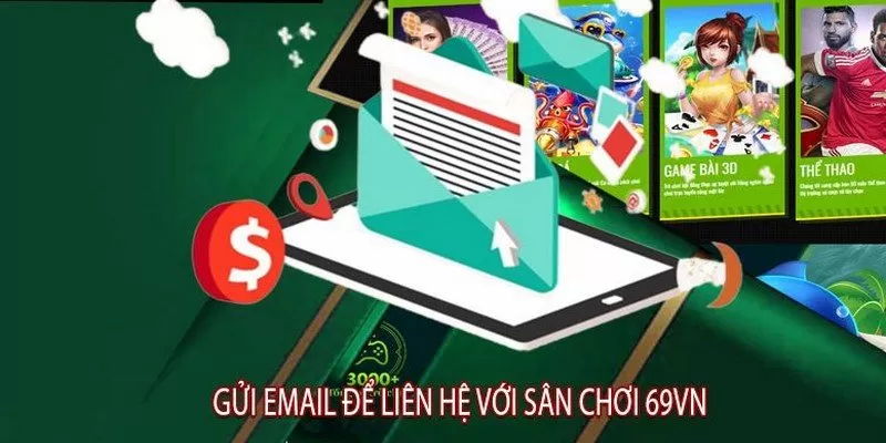 Sử dụng email để kết nối nhân viên tư vấn 69VN